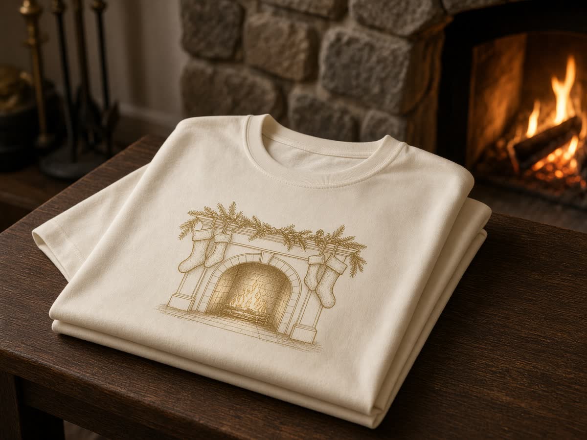 Fireplace December t-shirt